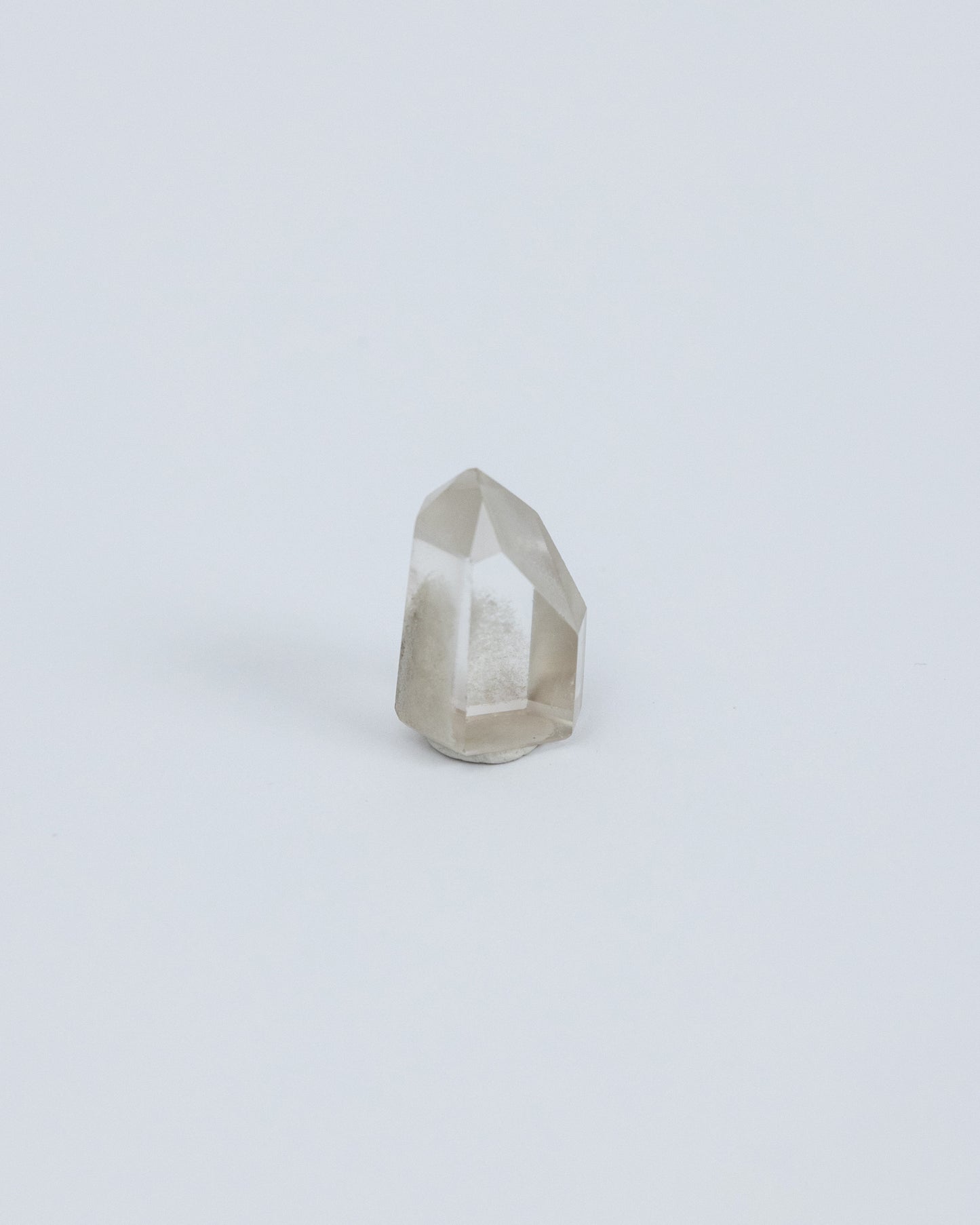 白幽靈水晶柱 小礦標盒 | Mini White Phantom Quartz Column Mineral