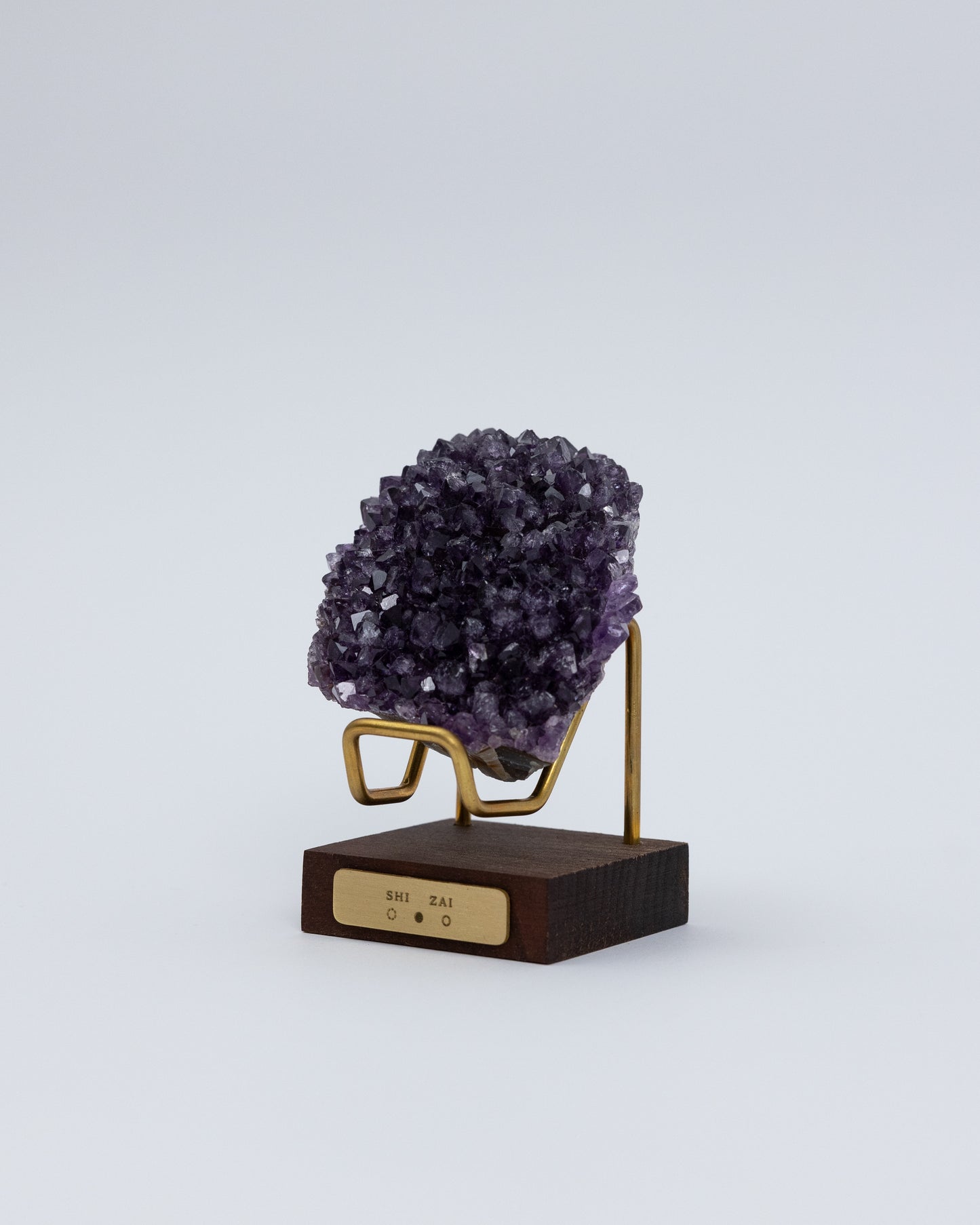 Wooden Base Series: Amethyst Cluster 紫水晶塊