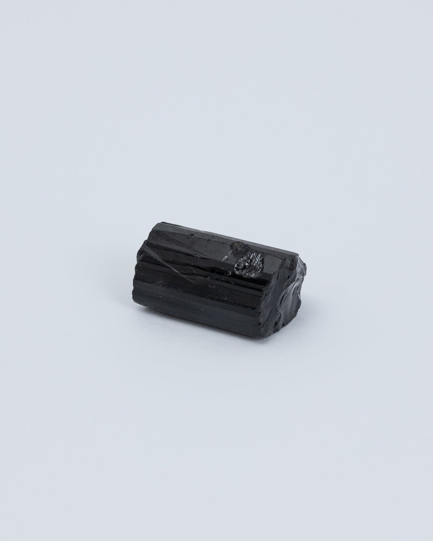 Wooden Base Series: Black Tourmaline Raw Stone 黑碧璽原礦