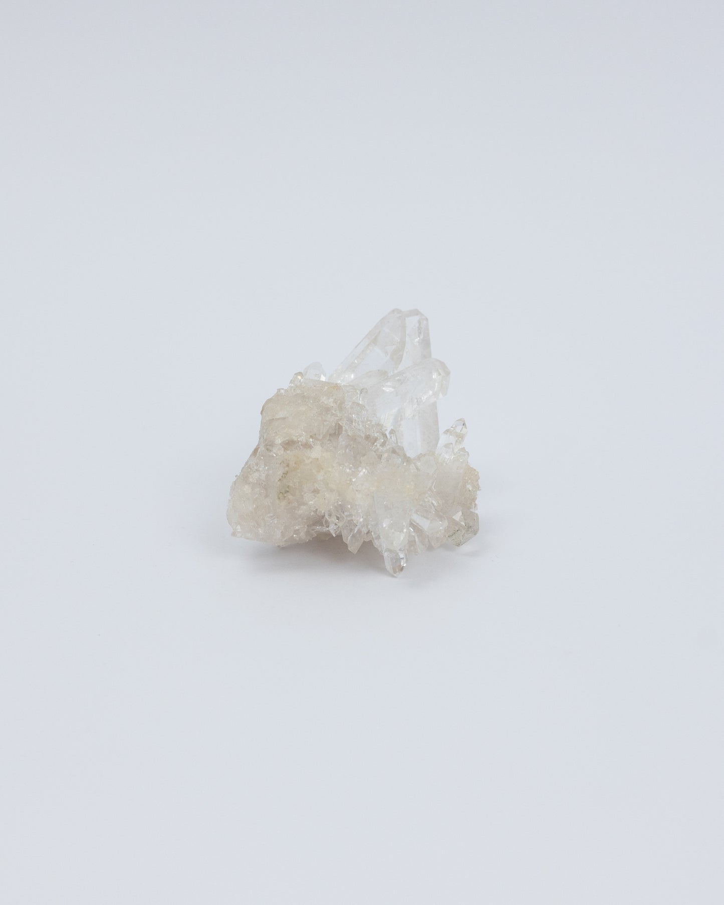 Wooden Base Series: Clear Quartz Cluster 白水晶簇