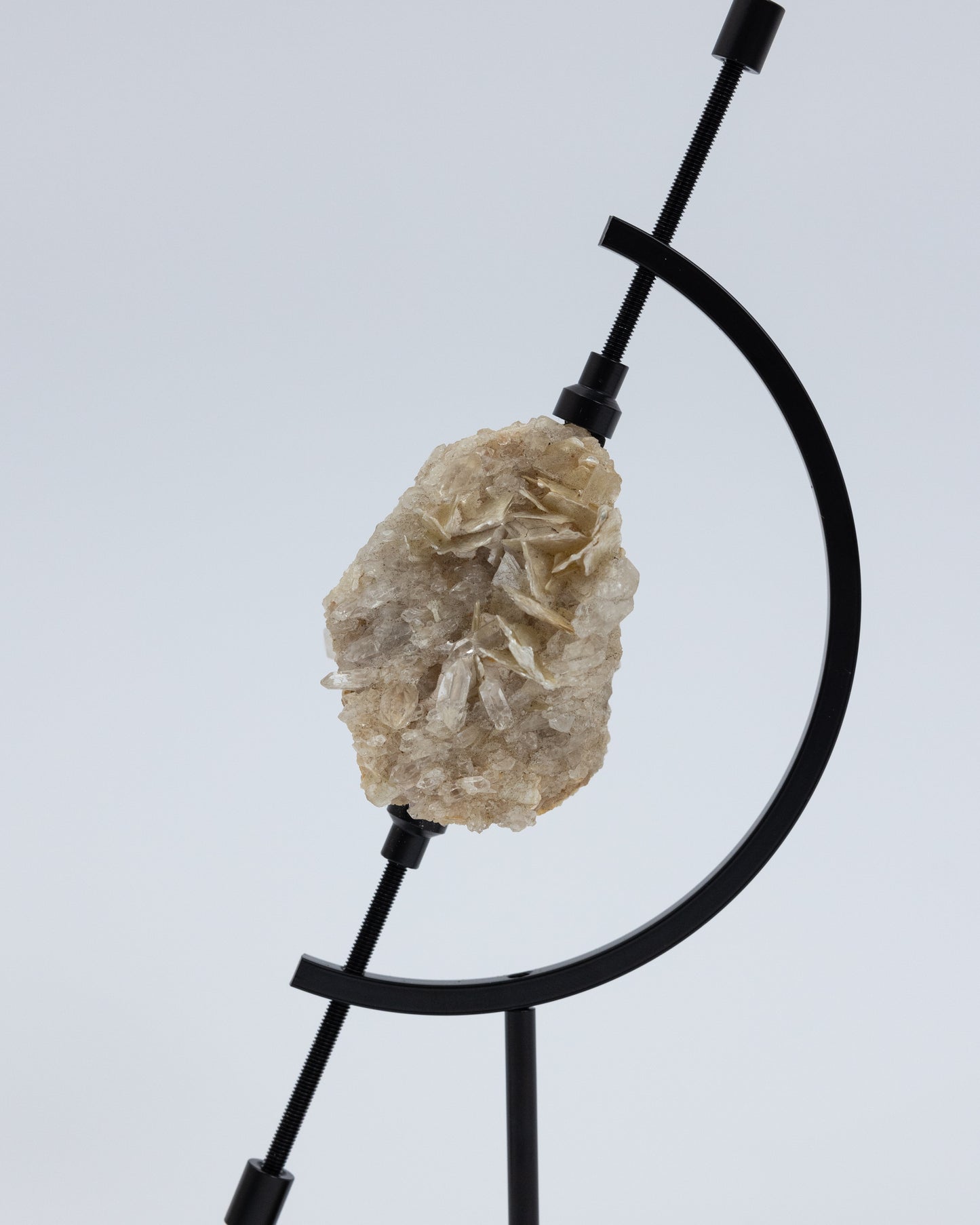 Planet Series: Crystal and White Mica Symbiotic Raw Ornament 水晶與白雲母 共生原礦擺件