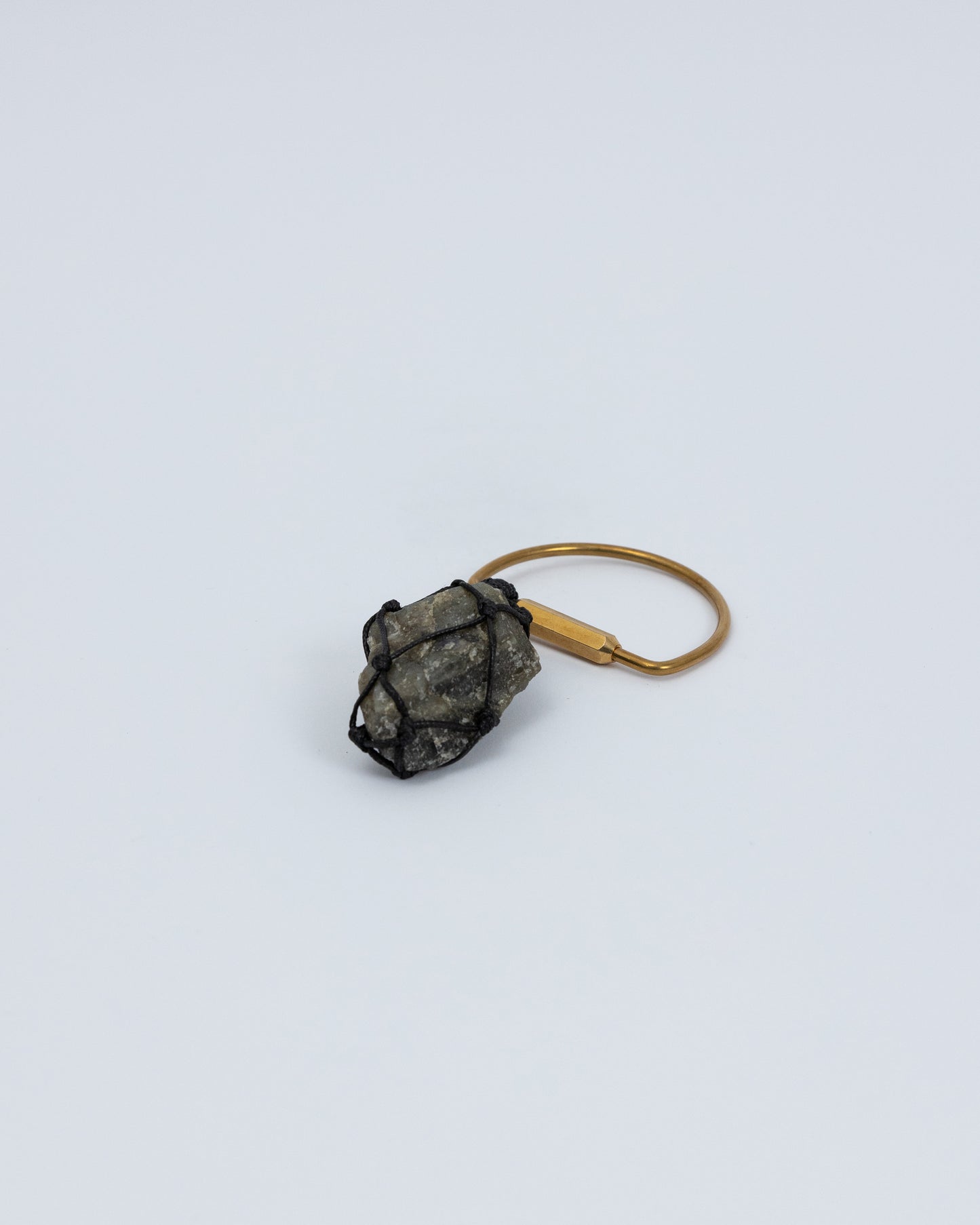 編織拉長石 黃銅鑰匙圈 | Trinket 2 Series: Braided Feldspar Brass Keychain