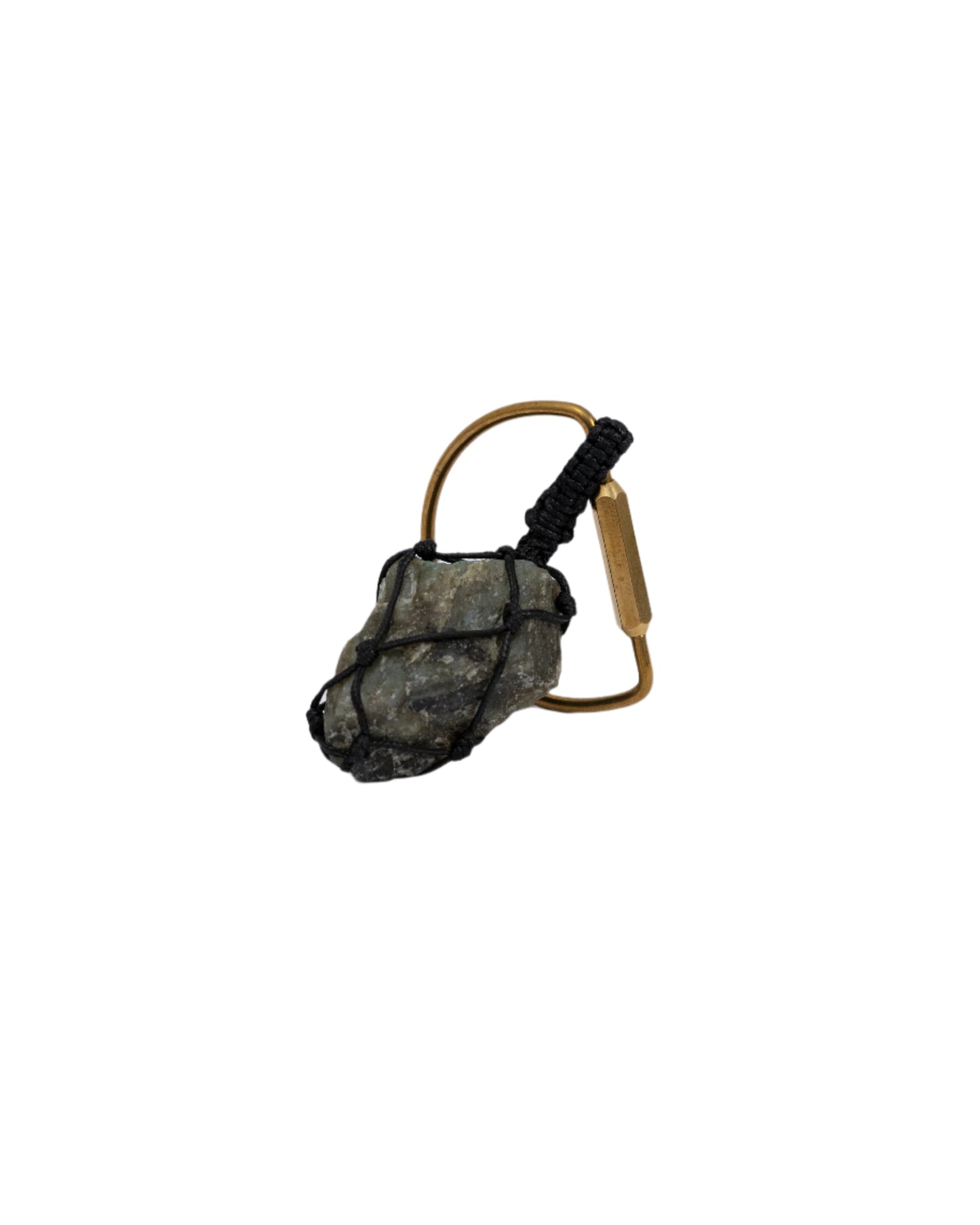 編織拉長石 黃銅鑰匙圈 | Trinket 2 Series: Braided Feldspar Brass Keychain