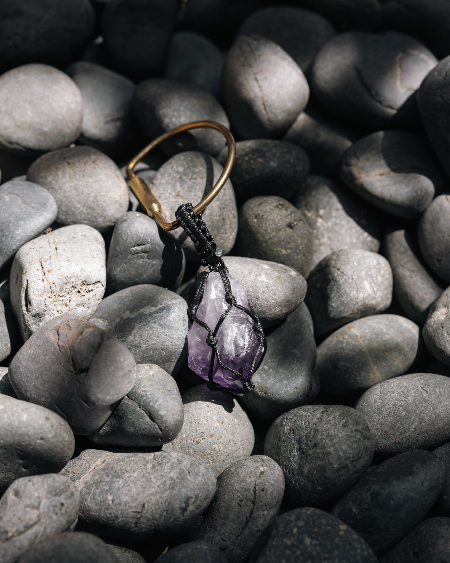 編織紫水晶 黃銅鑰匙圈 | Trinket 2 Series: Braided Amethyst Brass Keychain
