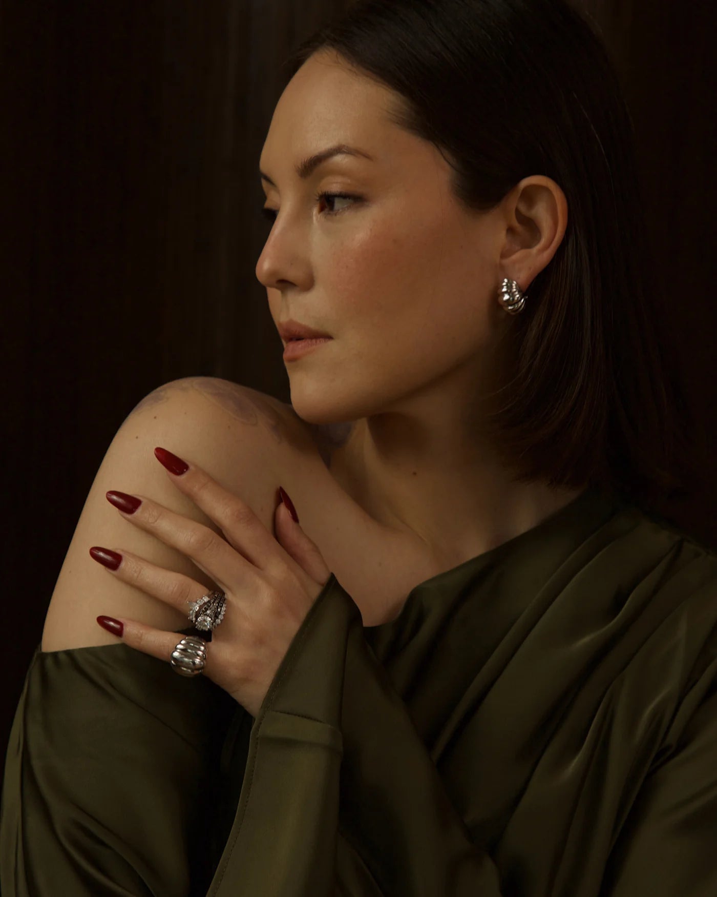 Bridgette Pinky Ring-Silver