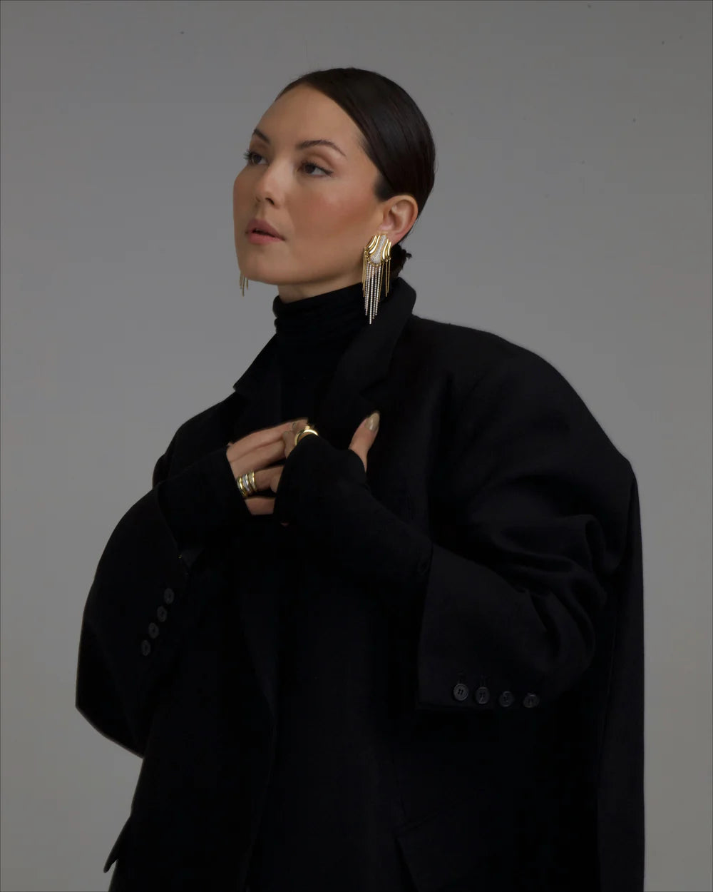 DELORIS 流蘇耳環-耳夾式 | DELORIS TASSEL EARRINGS