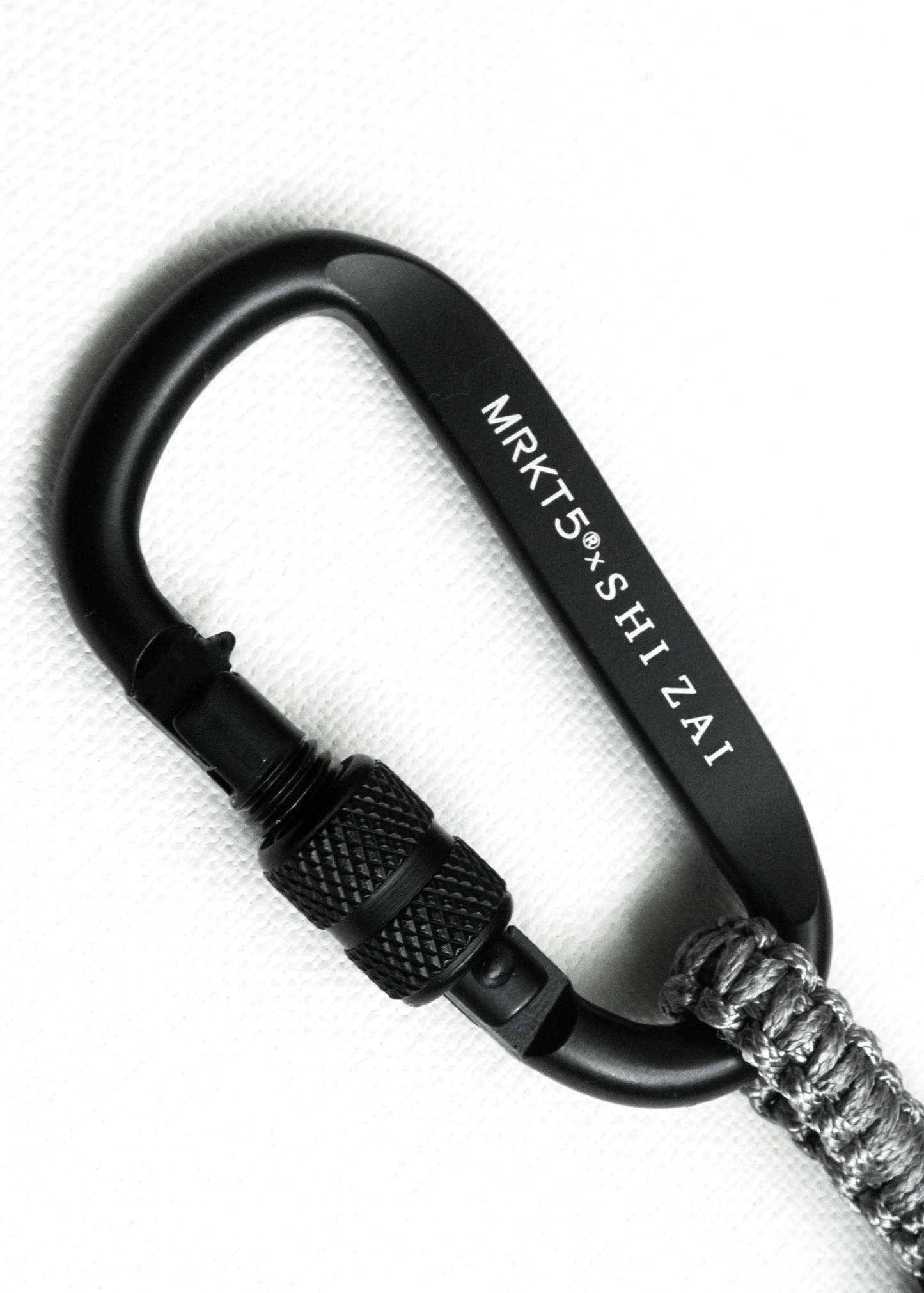 MRKT5 x SHI ZAI: Woven Black Tourmaline Phone Chain 編織黑碧璽手機鍊 (Silver 銀色)