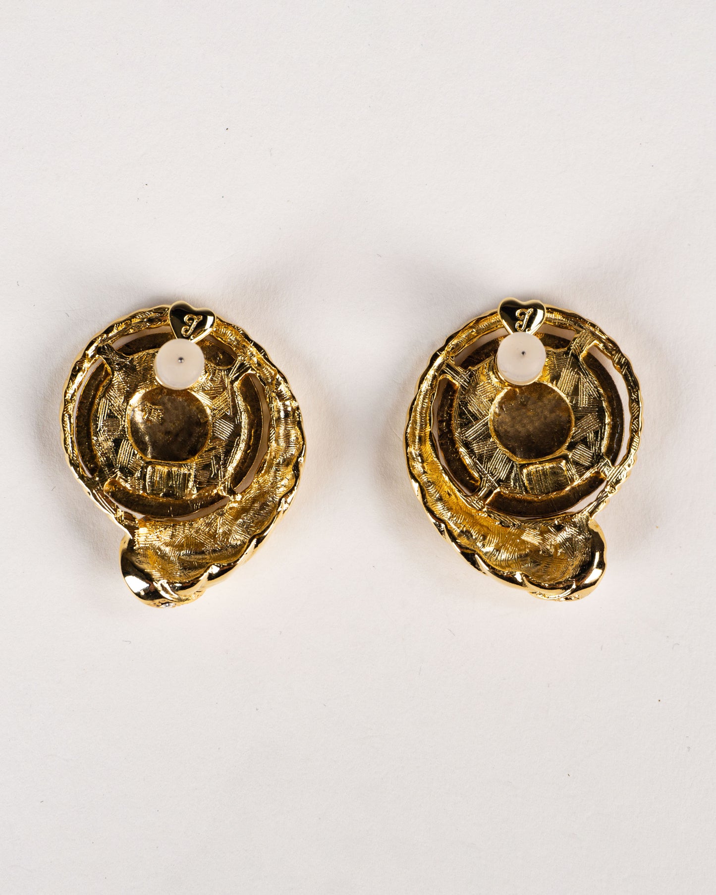 復古式 GEMME NUMARI 耳環-耳夾式 | VINTAGE GEMME NUMARI BUTTON EARRINGS