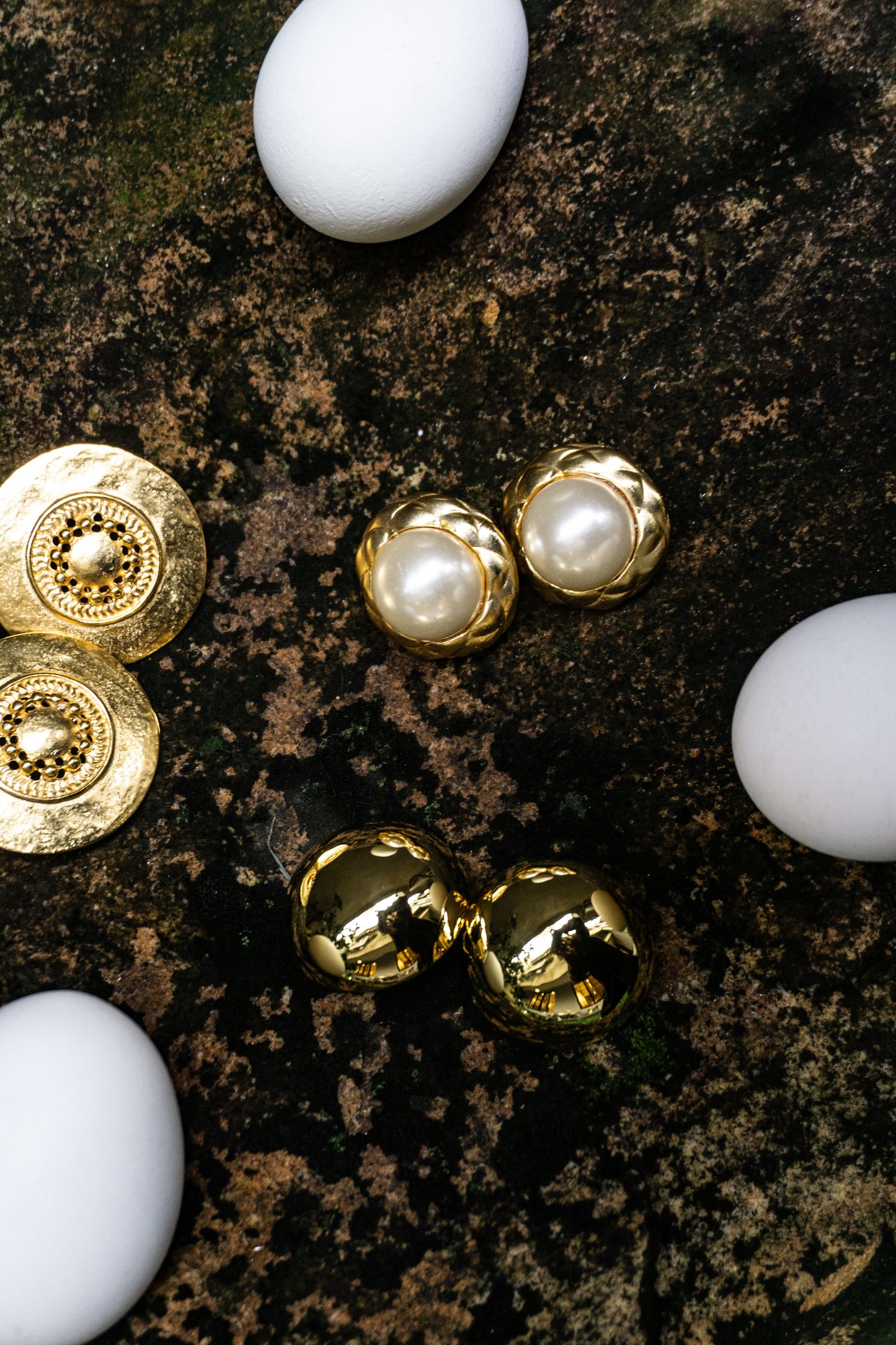CELINE 圓頂耳環-耳夾式 | CELINE DOME EARRINGS