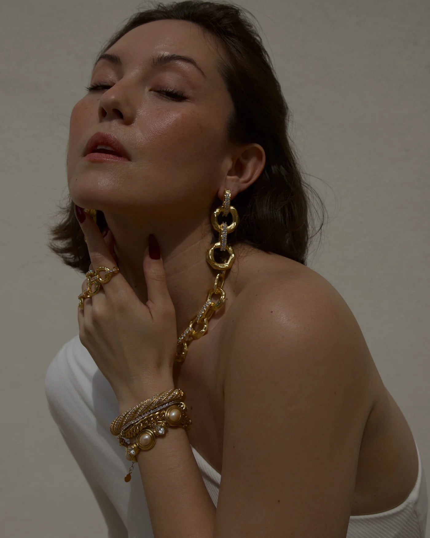Rhea 垂墜耳環-耳針式 | RHEA DROP EARRINGS