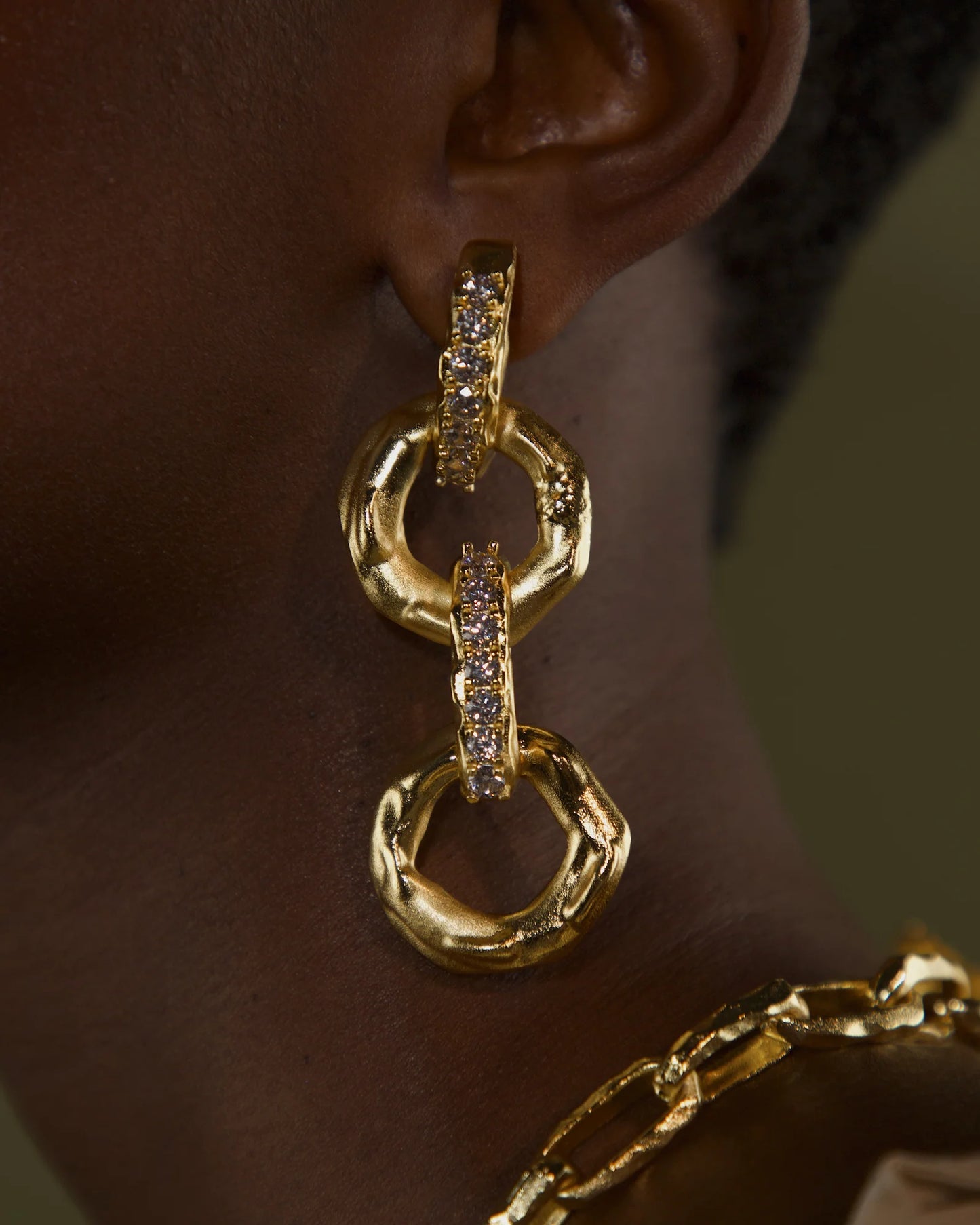 Rhea 垂墜耳環-耳針式 | RHEA DROP EARRINGS