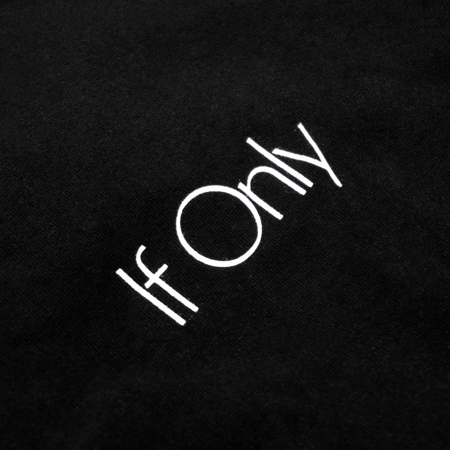 If Only 品牌經典款短T | If Only Uniform Tee: Black