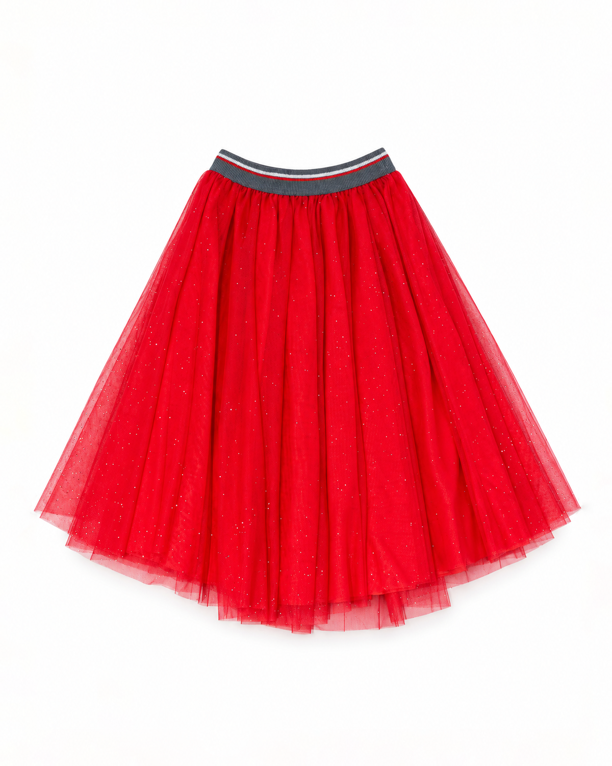 Hi-Five: Fermanno Servino Red Shimmery Tulle Dress