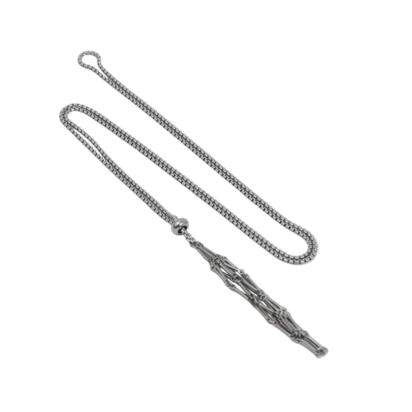 訂製礦物袋 不鏽鋼鍊-銀色 | Silver Mineral Bag with Stainless Steel Chain