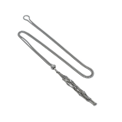 訂製礦物袋 不鏽鋼鍊-銀色 | Silver Mineral Bag with Stainless Steel Chain