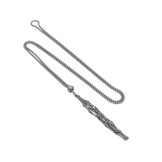 訂製礦物袋 不鏽鋼鍊-銀色 | Silver Mineral Bag with Stainless Steel Chain