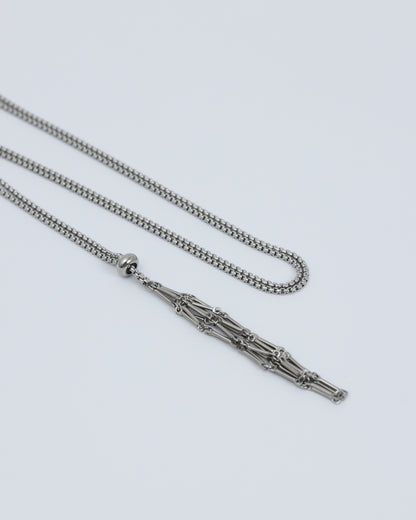 訂製礦物袋 不鏽鋼鍊-銀色 | Silver Mineral Bag with Stainless Steel Chain