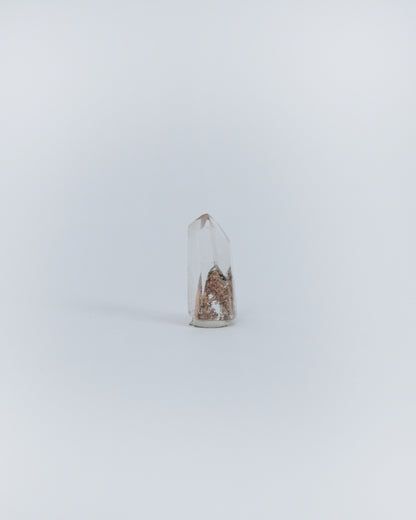 異象金字塔水晶柱 小礦標盒 | Mini Phantom Pyramid Quartz Column Mineral