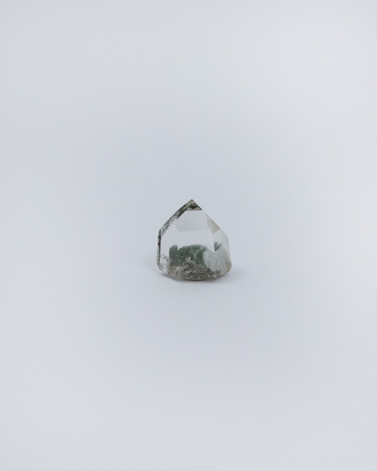 綠幽靈水晶柱 小礦標盒 | Green Phantom Crystal Column Small Mineral