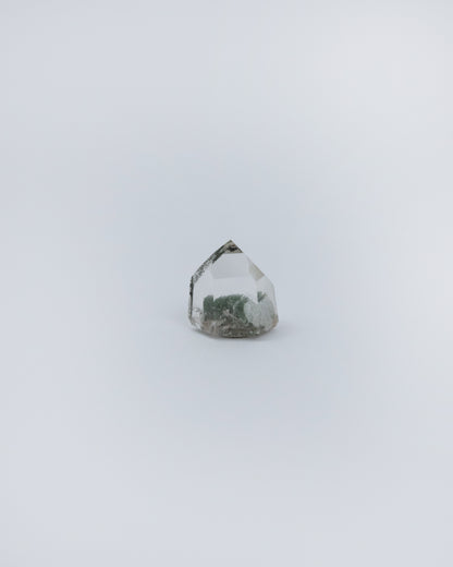 綠幽靈水晶柱 小礦標盒 | Green Phantom Crystal Column Small Mineral