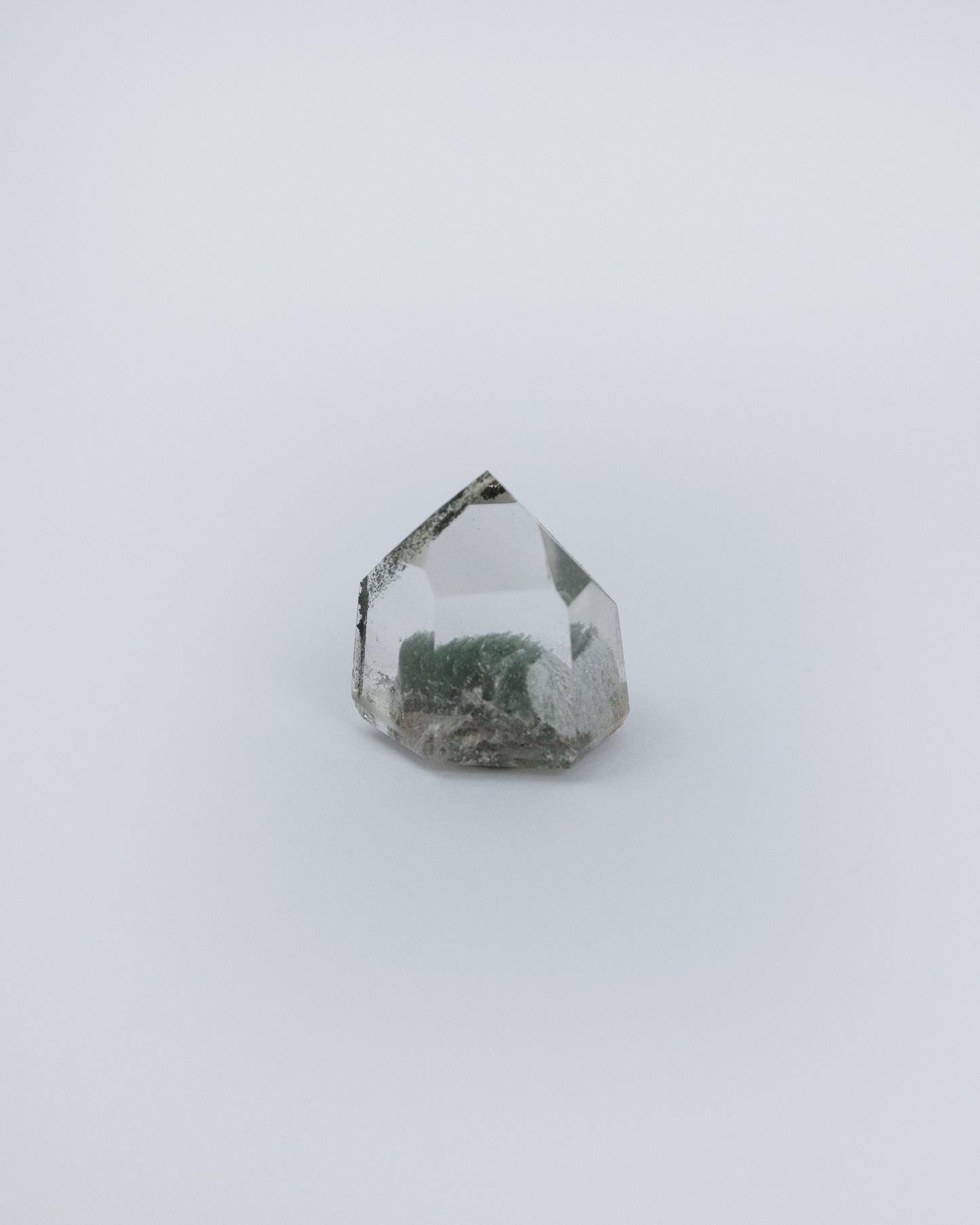 綠幽靈水晶柱 小礦標盒 | Green Phantom Crystal Column Small Mineral