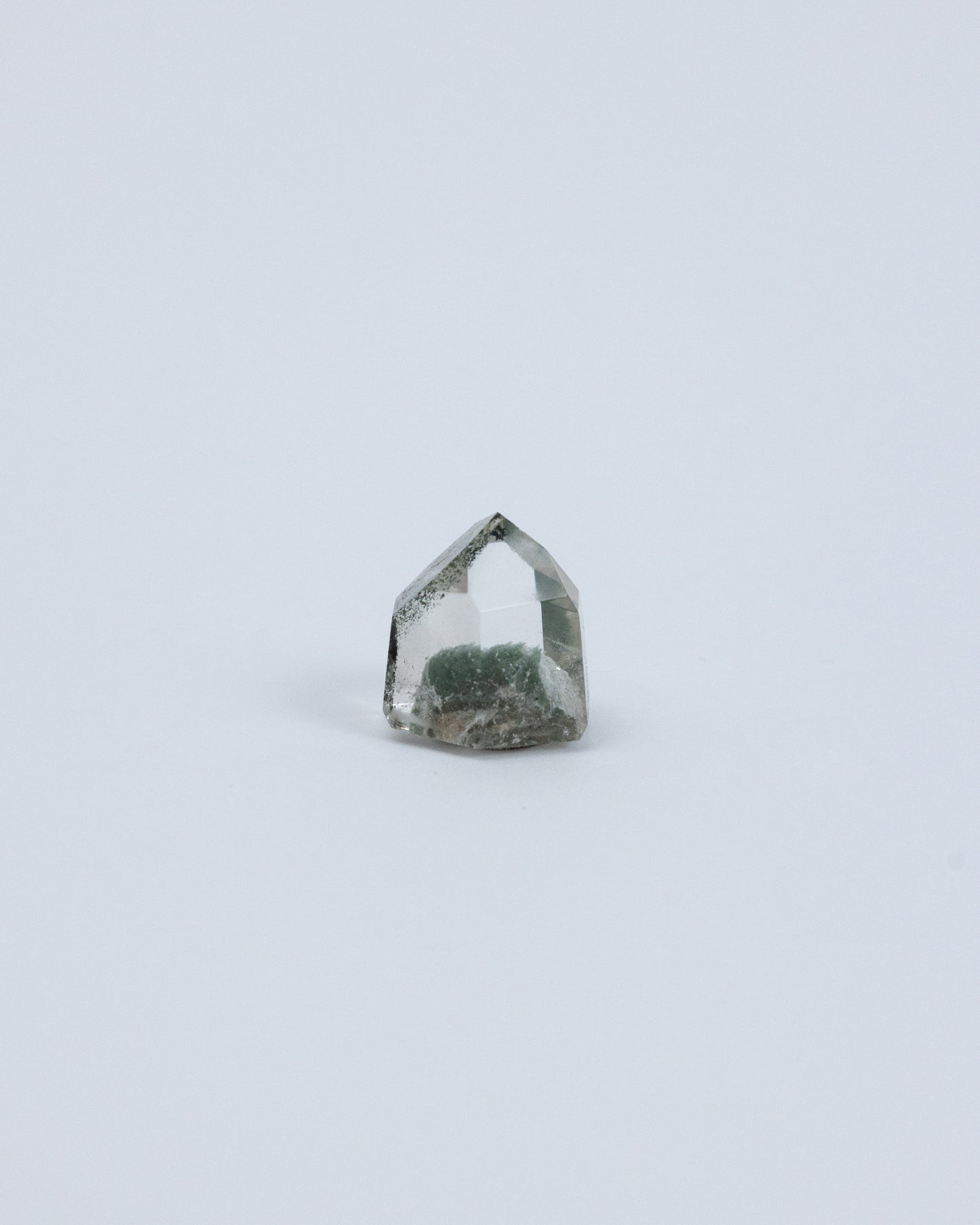 綠幽靈水晶柱 小礦標盒 | Green Phantom Crystal Column Small Mineral