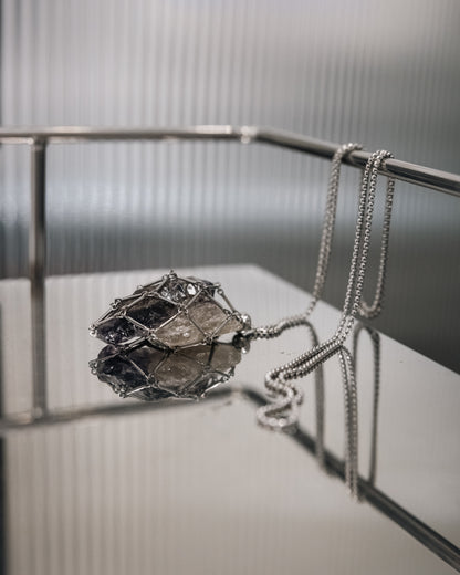 訂製礦物袋 不鏽鋼鍊-金色 | Gold Mineral Bag with Stainless Steel Chain