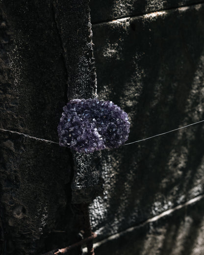 Wooden Base Series: Amethyst Cluster 紫水晶塊