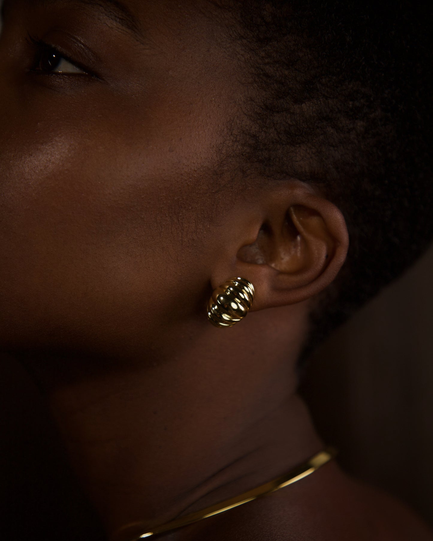 Bridgette Earring Studs- Gold