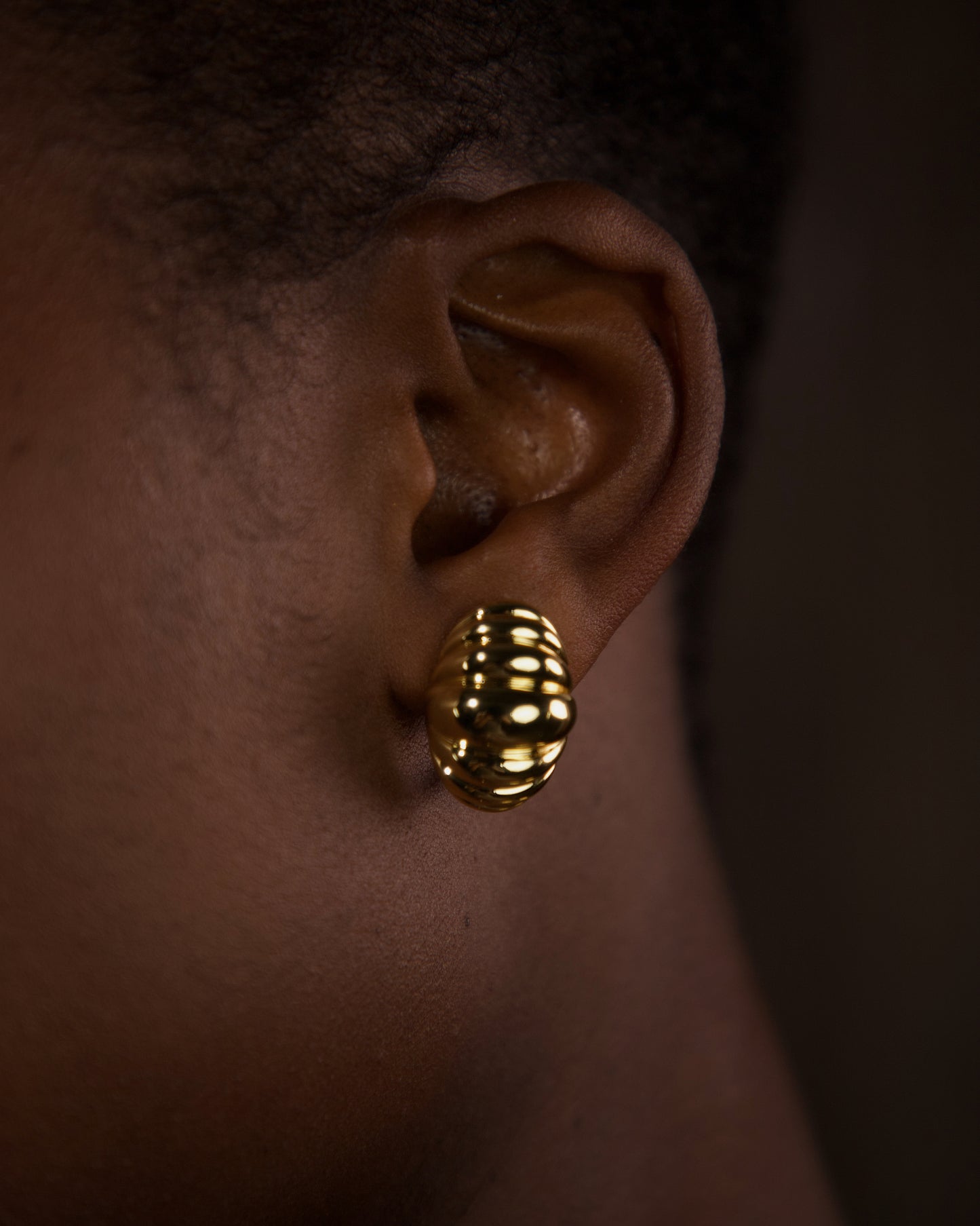 Bridgette Earring Studs- Gold