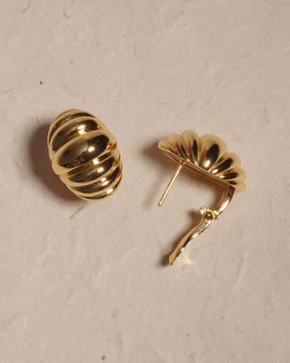Bridgette Earring Studs- Gold