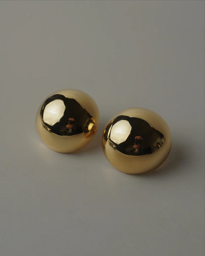 CELINE 圓頂耳環-耳夾式 | CELINE DOME EARRINGS