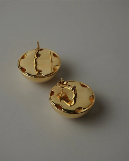 CELINE 圓頂耳環-耳夾式 | CELINE DOME EARRINGS