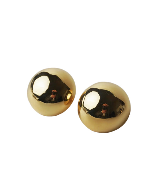 CELINE 圓頂耳環-耳夾式 | CELINE DOME EARRINGS