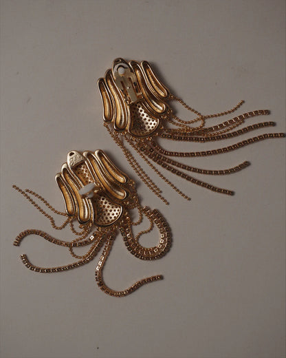 DELORIS 流蘇耳環-耳夾式 | DELORIS TASSEL EARRINGS