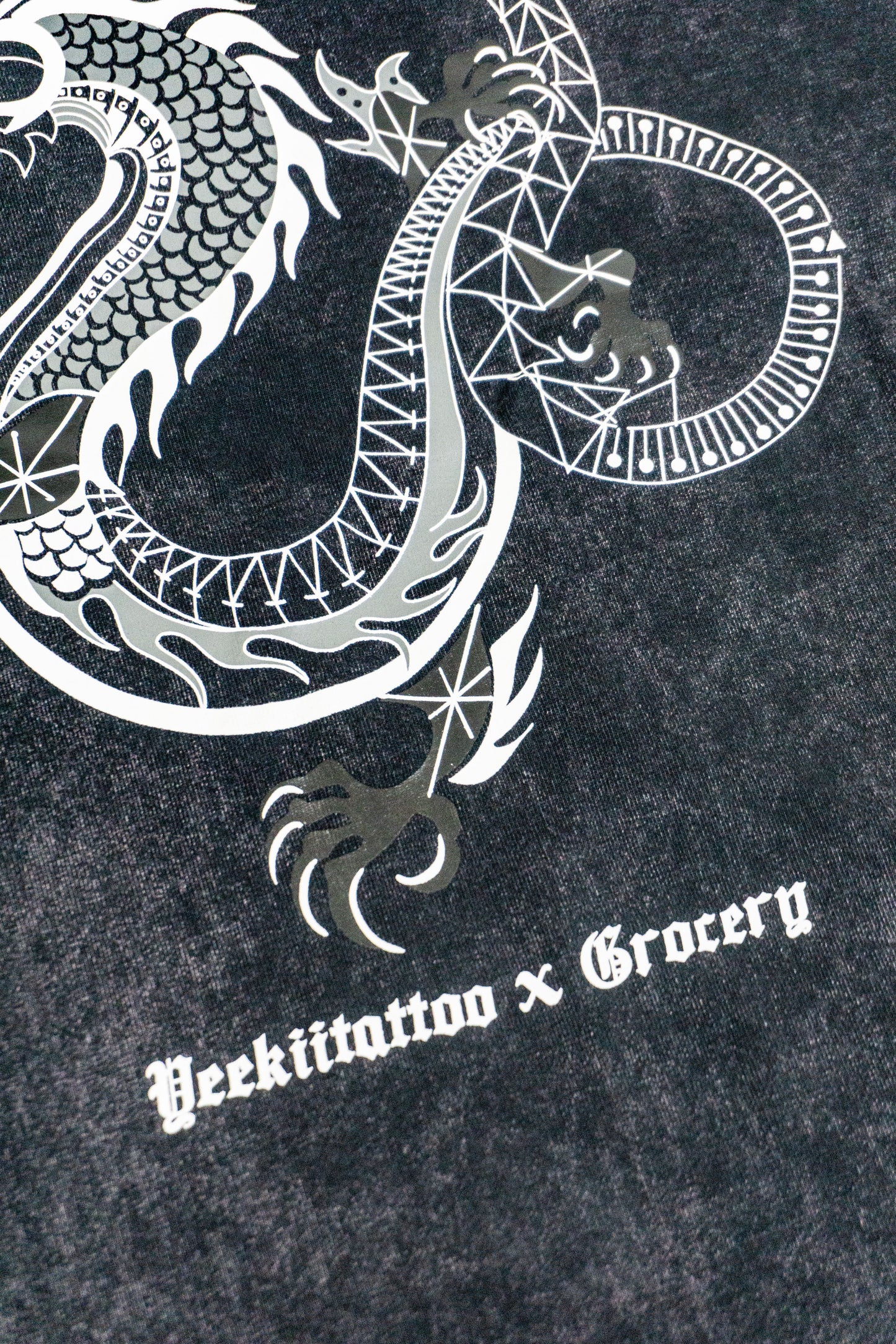 Hi-Five: Dragon Back T-shirt by Yeekitattoo x Grocery