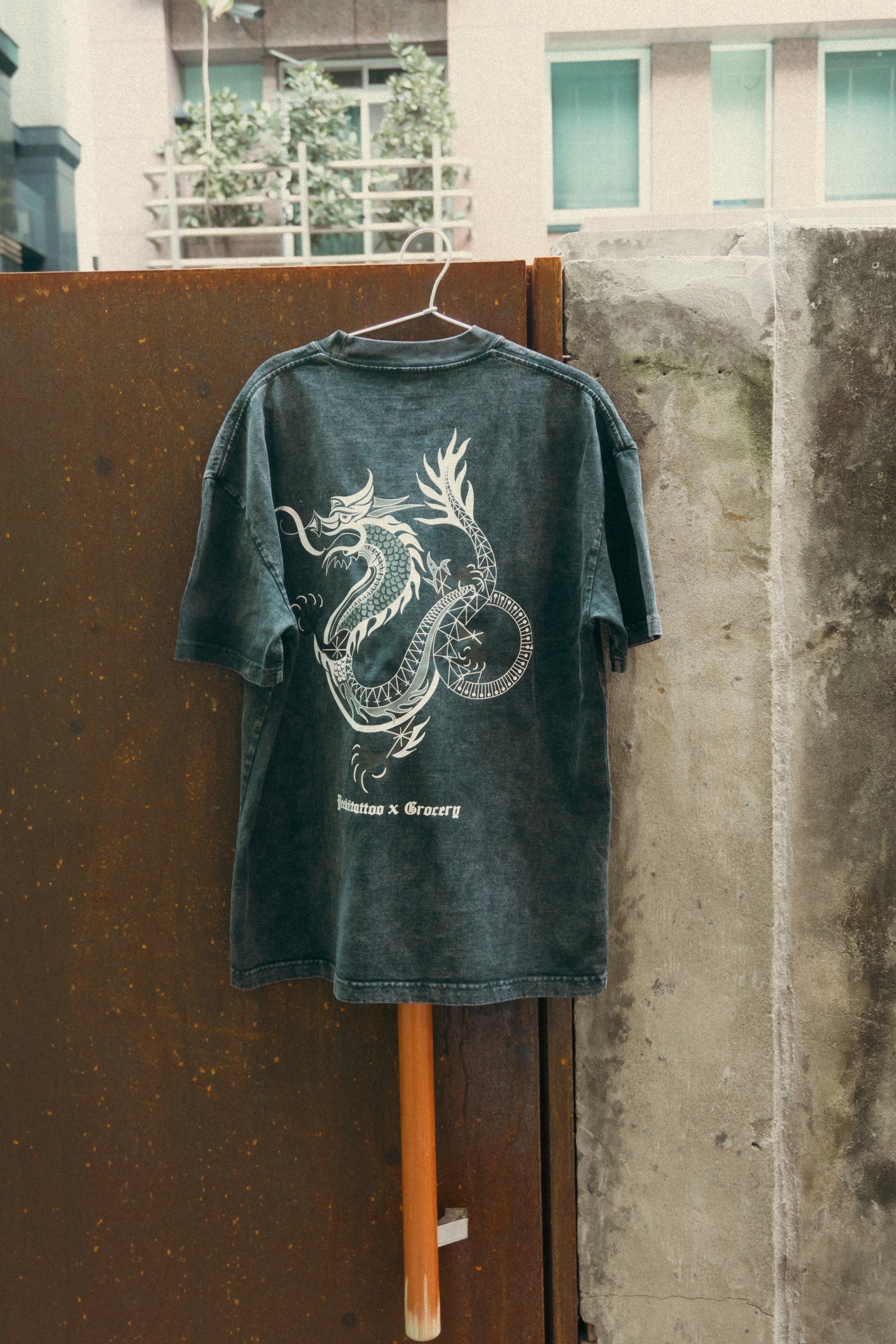 Hi-Five: Dragon Back T-shirt by Yeekitattoo x Grocery