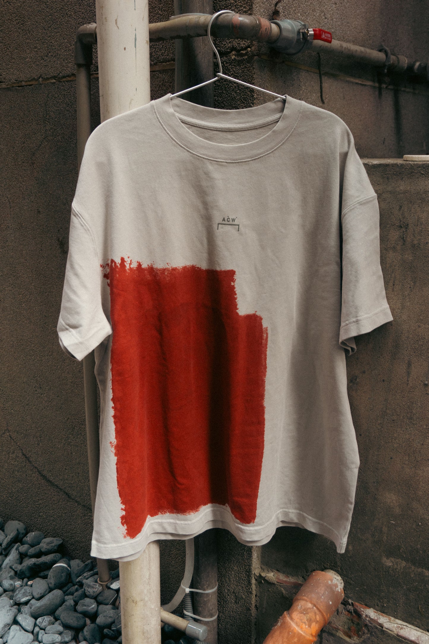 Hi-Five: A-COLD-WALL* ACW Red Paint T-Shirt