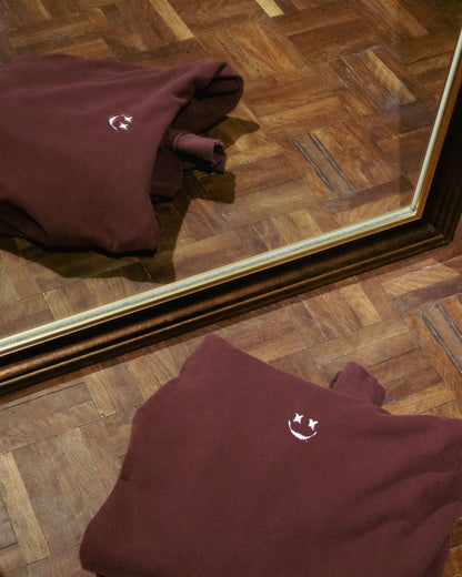 Hi-Five: Maroon Hoodie by New Tattoo Studio