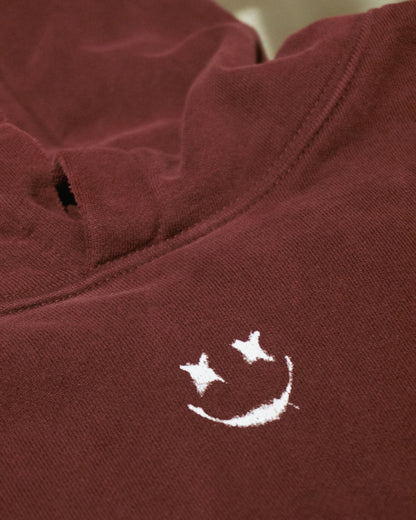 Hi-Five: Maroon Hoodie by New Tattoo Studio