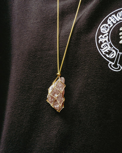 Brazilian Strawberry Quartz Necklace