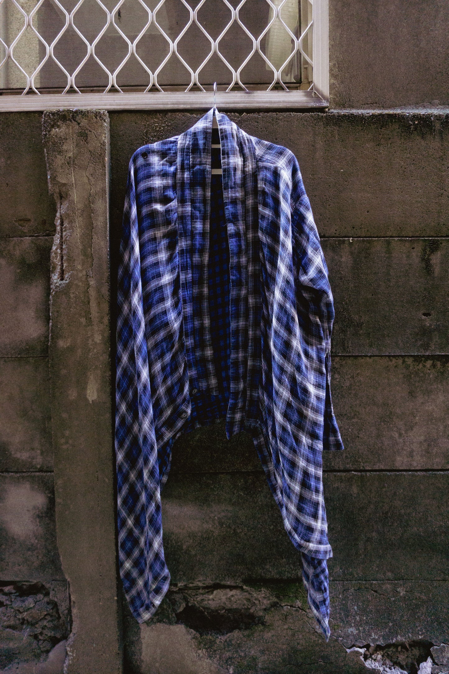 Hi-Five: Cosmo & Nathalia Blue Plaid Button/ Kimono