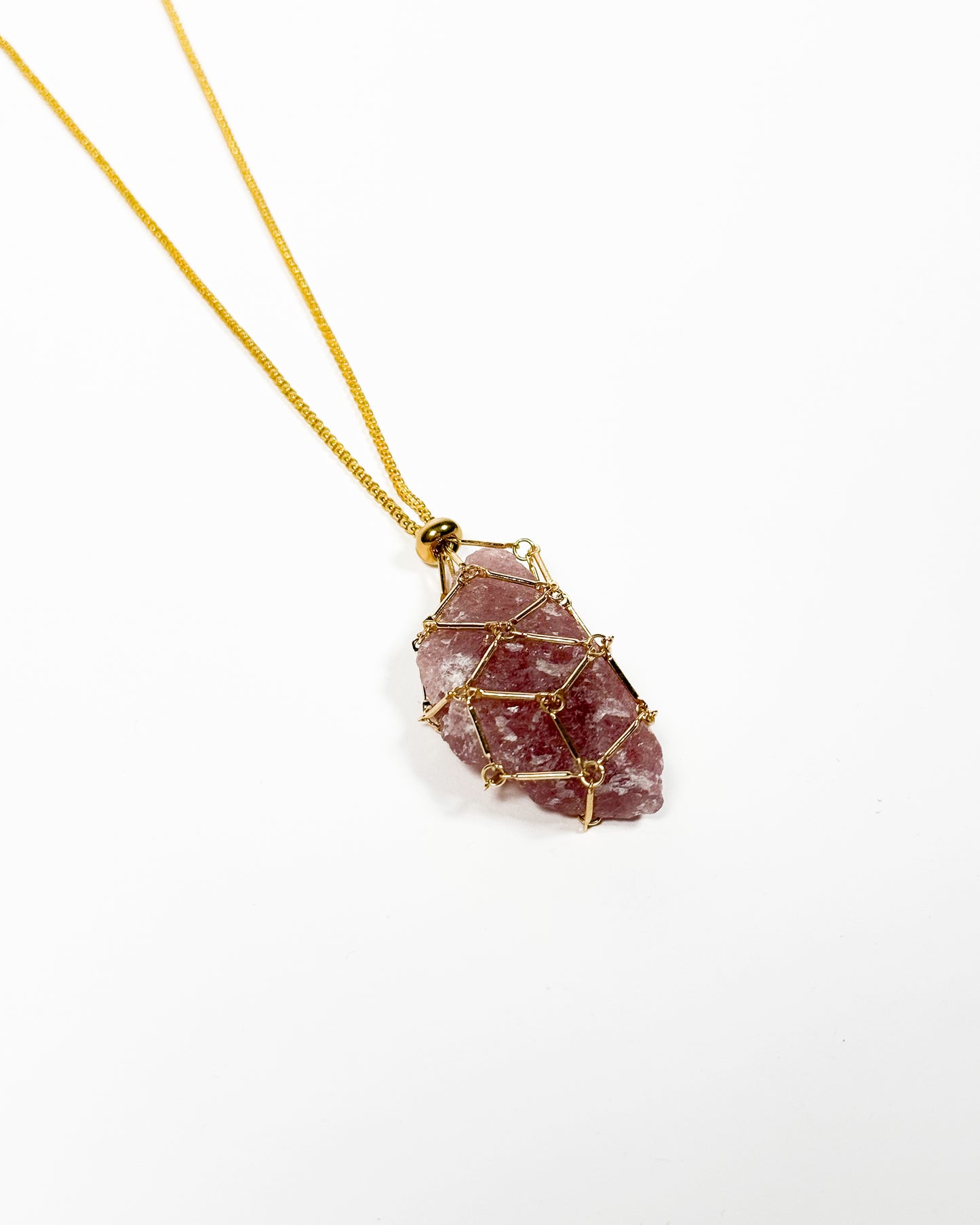 Brazilian Strawberry Quartz Necklace
