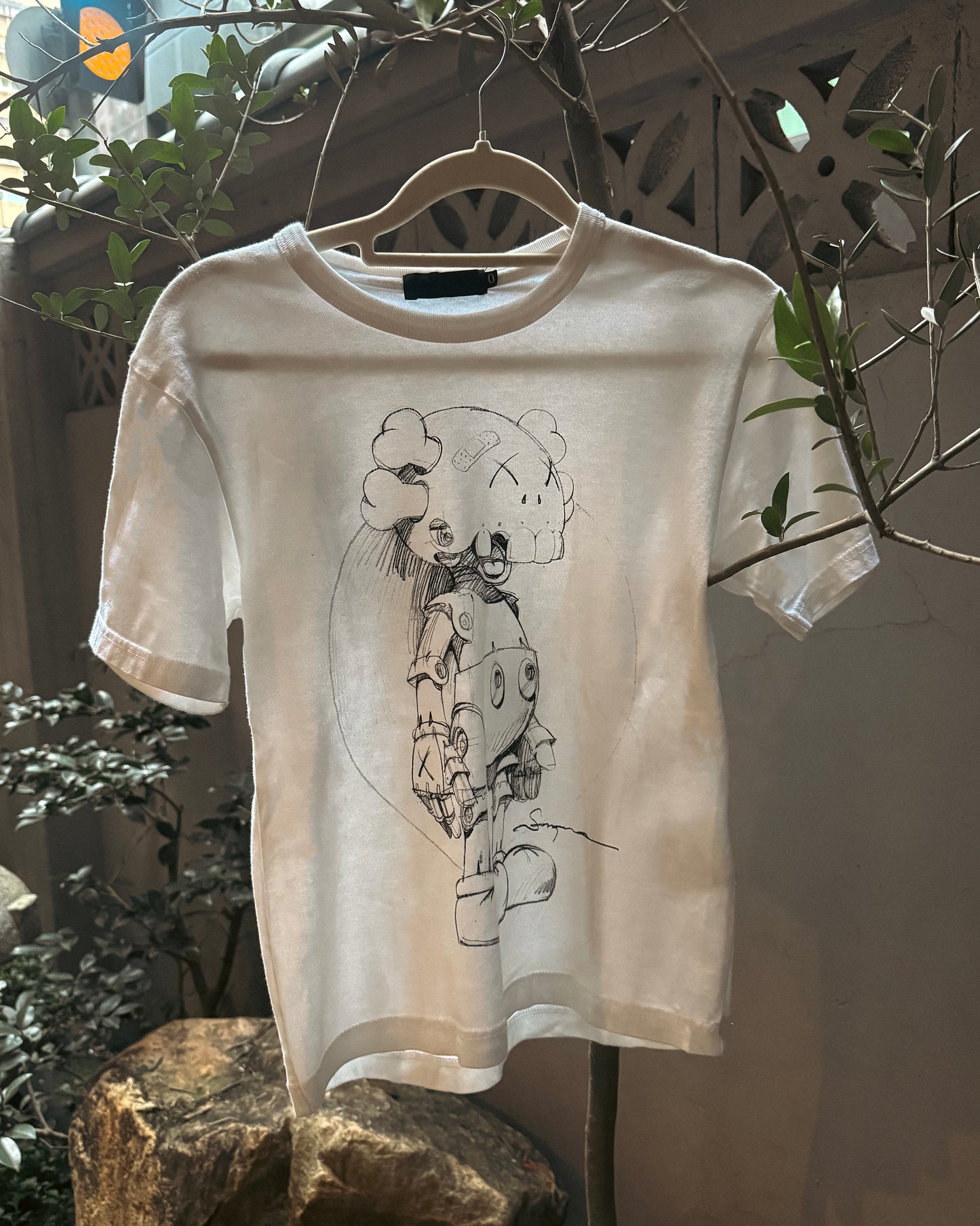 Hi-Five: OriginalFake (KAWS and artist Hajime Sorayama) T-shirt