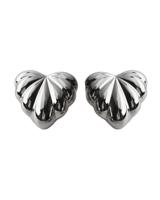 JILLIAN 心形耳環-耳針式 |  HEART EARRINGS