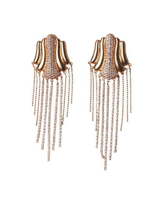DELORIS 流蘇耳環-耳夾式 | DELORIS TASSEL EARRINGS