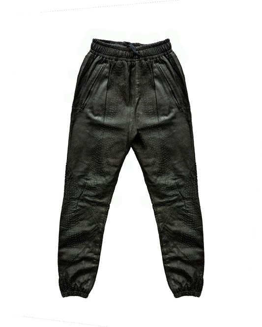 Hi-Five: En Noir Leather Joggers