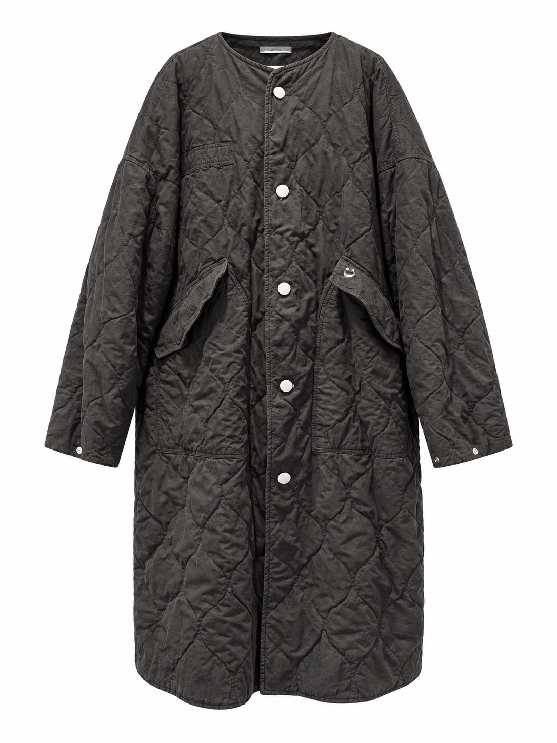 Hi-Five: Long Quilted Jacket by Ink Chen