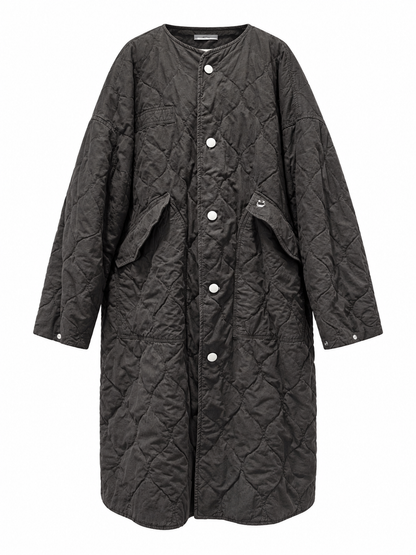 Hi-Five: Long Quilted Jacket by Ink Chen