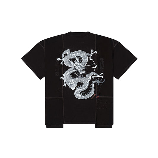 UPRISERS x Josh Lin Upcycled Reversible Dragon T-Shirt